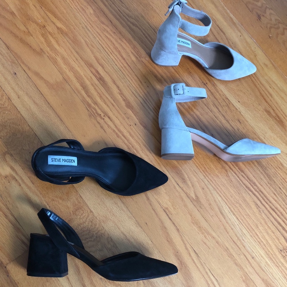 2 pairs of Steve Madden heels